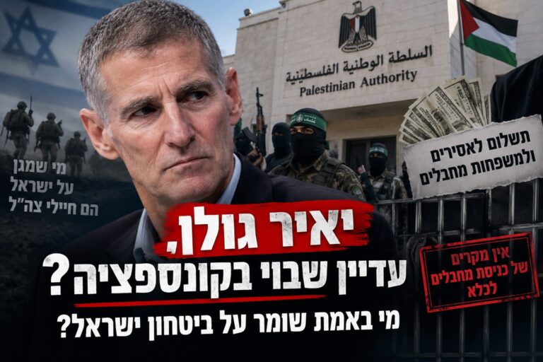 יאיר גולן — ביטחון ישראל והקונספציה